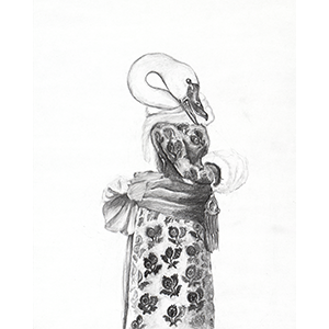 Fantasy Art Painting titled Brocade.  Click on the image to see a full frame image and a more extensive description