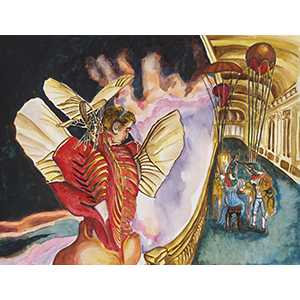 Fantasy Art Painting titled Membrane.  Click on the image to see a full frame image and a more extensive description