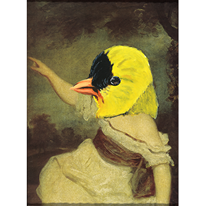 Fantasy Art Painting titled Goldfinch Girl.  Click on the image to see a full frame image and a more extensive description