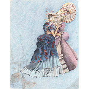 Fantasy Art Painting titled Nautalis Waltz.  Click on the image to see a full frame image and a more extensive description