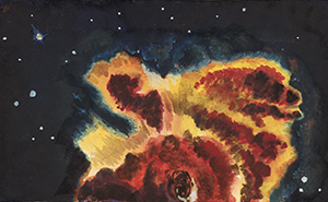 Fantasy Art Painting titled Nebula I,  Click on the image to see a full frame image and a more extensive description