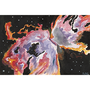 Fantasy Art Painting titled Nebula II.  Click on the image to see a full frame image and a more extensive description