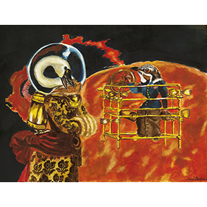 Fantasy Art Painting titled Sunstor, Generator ] Oil.  Click on the image to see a full frame image and a more extensive description