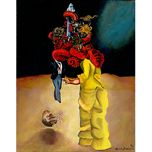 Fantasy Art Painting titled 7 pf CupsClick on the image to see a full frame image and a more extensive description
