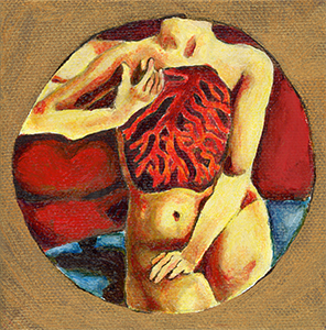 Fantasy Art Painting titled Protection.  Click on the image to see a full frame image and a more extensive description