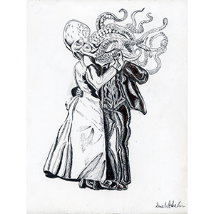 Fantasy Art Painting titled Couple.  Click on the image to see a full frame image and a more extensive description