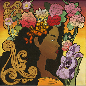 Fantasy Art Painting titled Persephone.  Click on the image to see a full frame image and a more extensive description