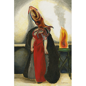 Fantasy Art Painting titled Priestess.  Click on the image to see a full frame image and a more extensive description