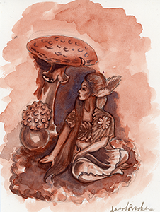 Fantasy Art Painting titledFairy.   Click on the image to see a full frame image and a more extensive description