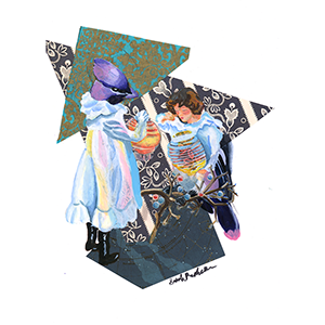 Fantasy Art Painting titledLatern.  Click on the image to see a full frame image and a more extensive description